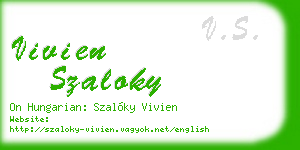 vivien szaloky business card